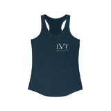 LVT WOMEN'S RACERBACK TANK - WHITE LOGO