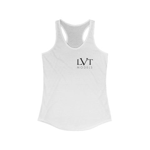 LVT WOMEN'S RACERBACK TANK - BLACK LOGO