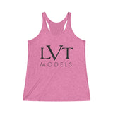 LVT WOMEN'S ULTRA SOFT RACERBACK TANK - BLACK LOGO