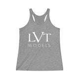 LVT WOMEN'S ULTRA SOFT RACERBACK TANK - WHITE LOGO