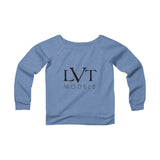 LVT OFF THE SHOULDER SWEATSHIRT - BLACK LOGO