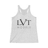 LVT WOMEN'S ULTRA SOFT RACERBACK TANK - BLACK LOGO