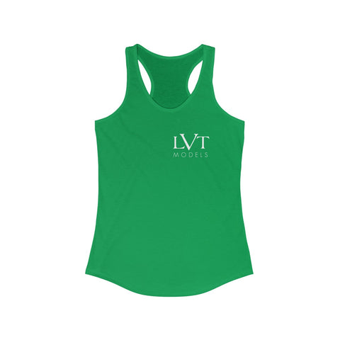 LVT WOMEN'S RACERBACK TANK - WHITE LOGO