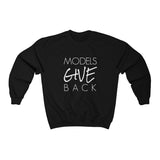 GIVE CREWNECK SWEATSHIRT - WHITE LOGO