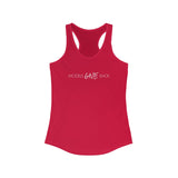 GIVE WOMEN'S RACERBACK TANK - WHITE LOGO