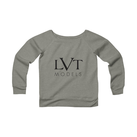 LVT OFF THE SHOULDER SWEATSHIRT - BLACK LOGO