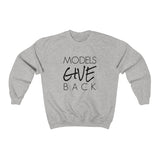 GIVE CREWNECK SWEATSHIRT - BLACK LOGO