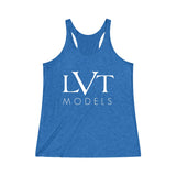 LVT WOMEN'S ULTRA SOFT RACERBACK TANK - WHITE LOGO