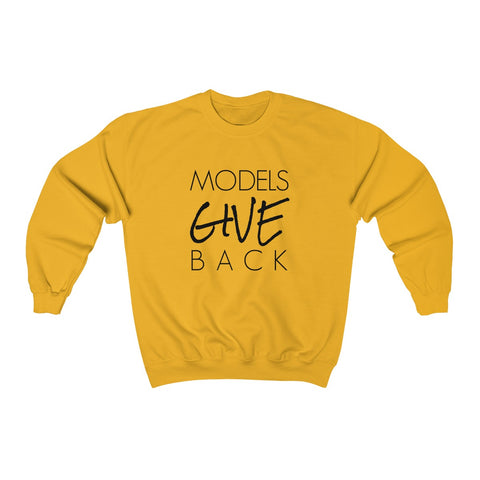 GIVE CREWNECK SWEATSHIRT - BLACK LOGO