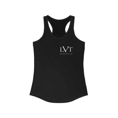 LVT WOMEN'S RACERBACK TANK - WHITE LOGO