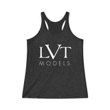 LVT WOMEN'S ULTRA SOFT RACERBACK TANK - WHITE LOGO