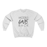 GIVE CREWNECK SWEATSHIRT - BLACK LOGO