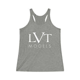 LVT WOMEN'S ULTRA SOFT RACERBACK TANK - WHITE LOGO