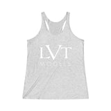 LVT WOMEN'S ULTRA SOFT RACERBACK TANK - WHITE LOGO