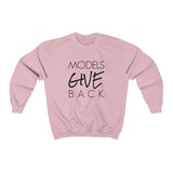 GIVE CREWNECK SWEATSHIRT - BLACK LOGO