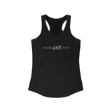 GIVE WOMEN'S RACERBACK TANK - WHITE LOGO