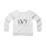 LVT OFF THE SHOULDER SWEATSHIRT - BLACK LOGO