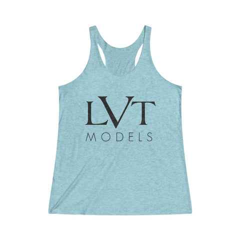 LVT WOMEN'S ULTRA SOFT RACERBACK TANK - BLACK LOGO