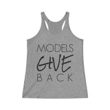 GIVE WOMEN'S ULTRA SOFT RACERBACK TANK - BLACK LOGO